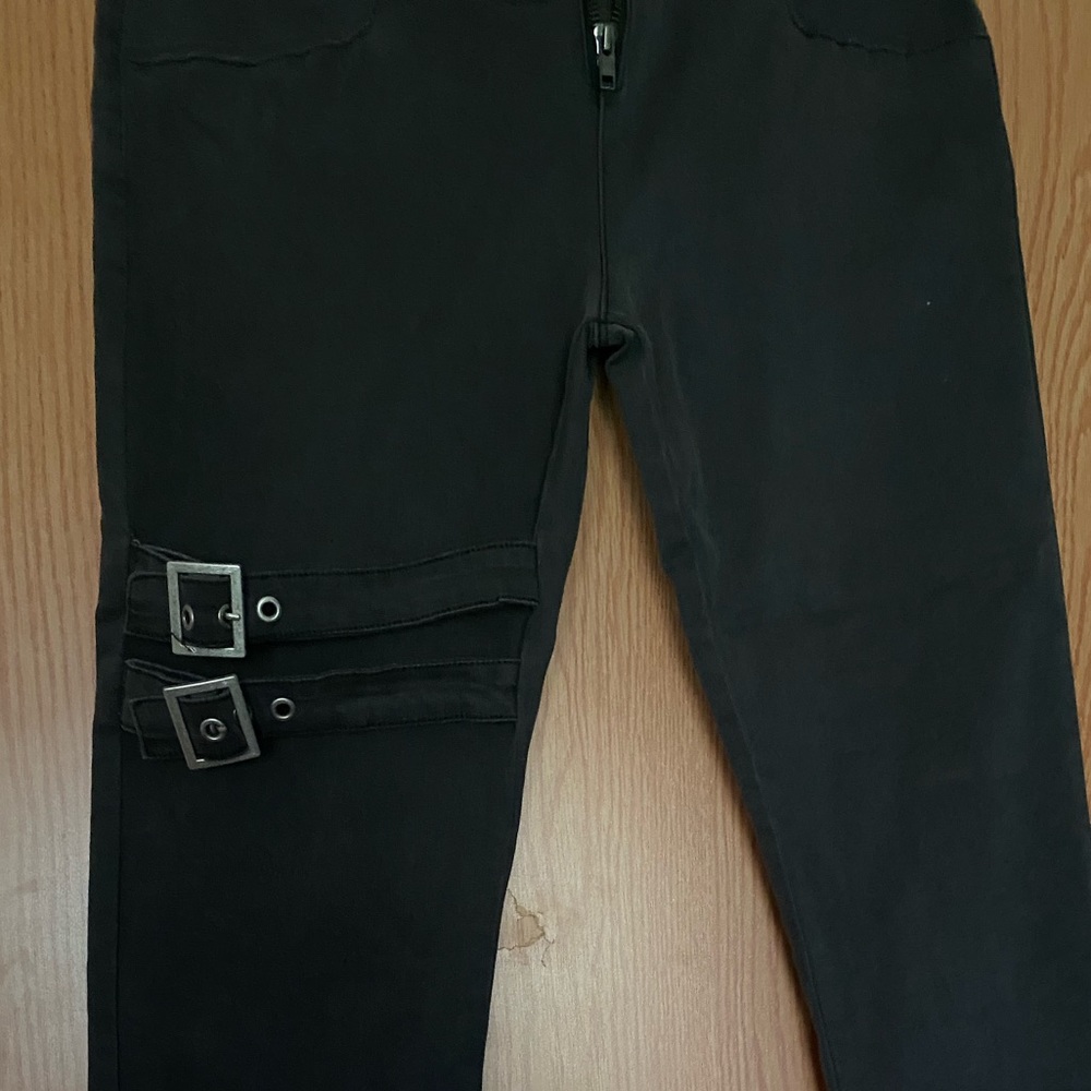 Nice black faded style jeans.